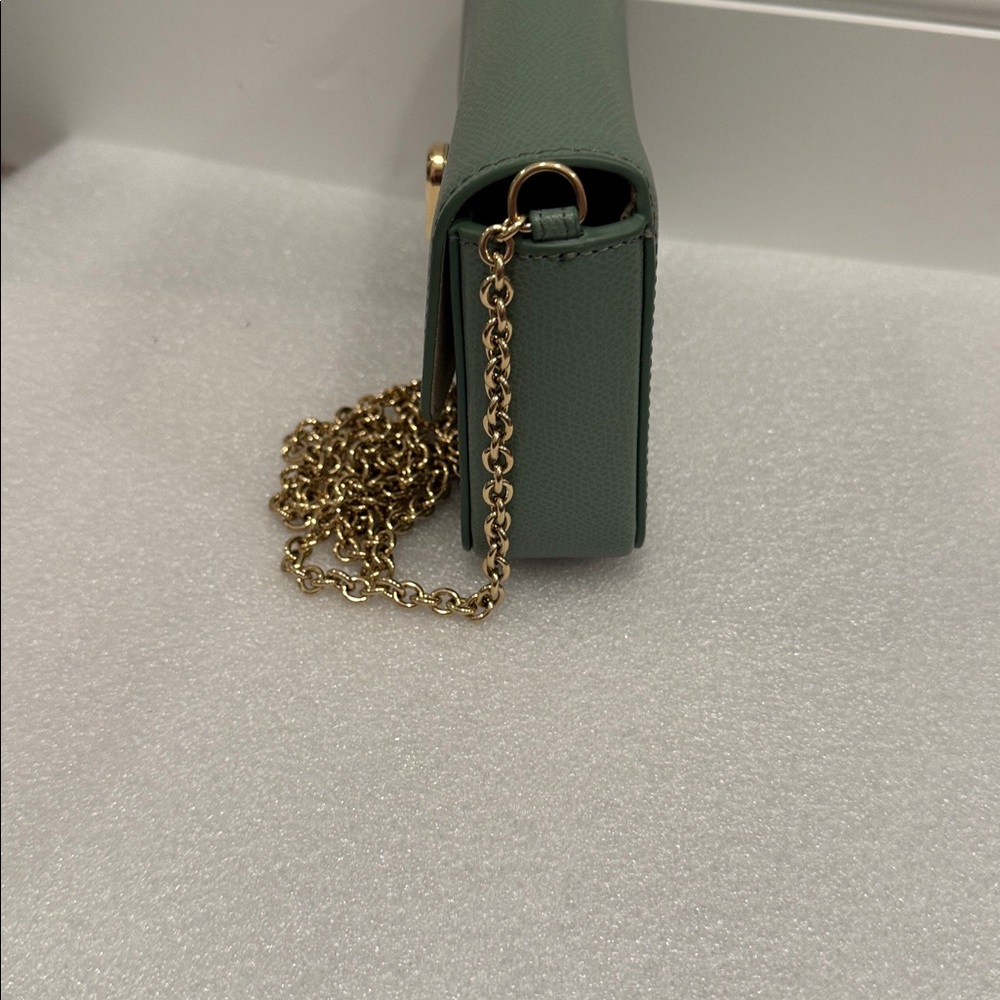 Furla 1927 green mini crossbody shoulder bag purse - Picture 2 of 8